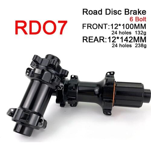 RD07 Road Disc Brake Hub Center Lock Or 6 Bolt Straight Pull Only 370g Bicycle Hub Front 132g Rear 238g