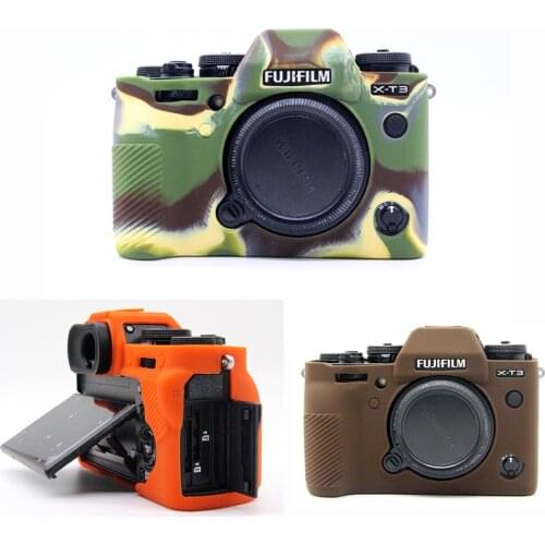 Camera Bag Soft Silicone Rubber case Protective Body Cover Skin For Fujifilm X-T3 FUJI XT3 xt-3 shell portable