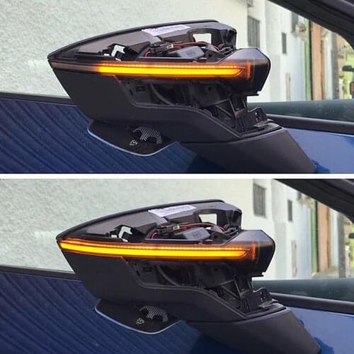 LED Dynamic Turn Signal Blinker Sequential Side Mirror Indicator Light For SEAT Leon III Mk3 5F 13-18 Ibiza KJ Mk5 V Arona 17-18