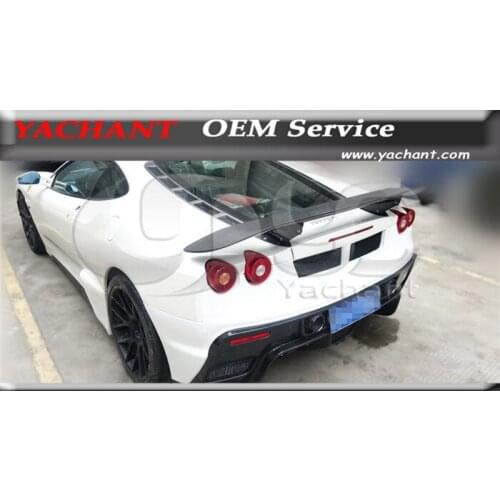 Carbon Fiber ASI Style GT Wing Rear Wing Fit For 2004-2009 F430