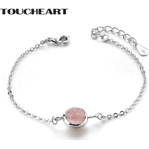 TOUCHEART New Charms S925 Natural Moonstone Bead Bracelets&Bangles For Women Designs Bracelet Jewelry Wedding Bracelet SBR190144