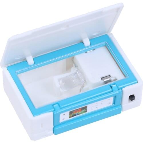1/12 Scale Mini Printer Toy Sets Doll House Miniature Photocopier Accessories Model doll house decoration