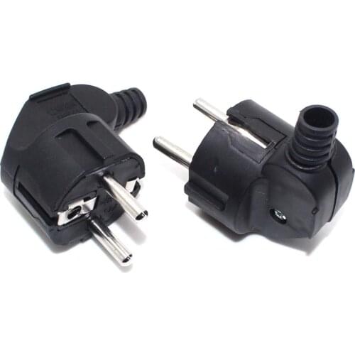 10pcs/lot Eu AC Power Adapter Socket 16A 250V Connector Cable Electrical Plug White Black Male Converter Adaptor Detachable Plug