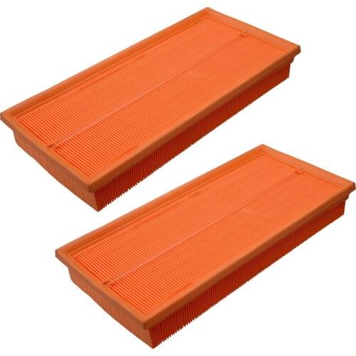 2Pcs Orange Car Engine Air Filter Cleaner LR011593 Replacement Fit for Land Rover Range Rover Sport Discovery LR4