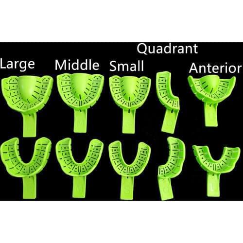 5Pairs-10Pcs Dental Implant Impression Tray Quadrant Anterior Window Open Hole