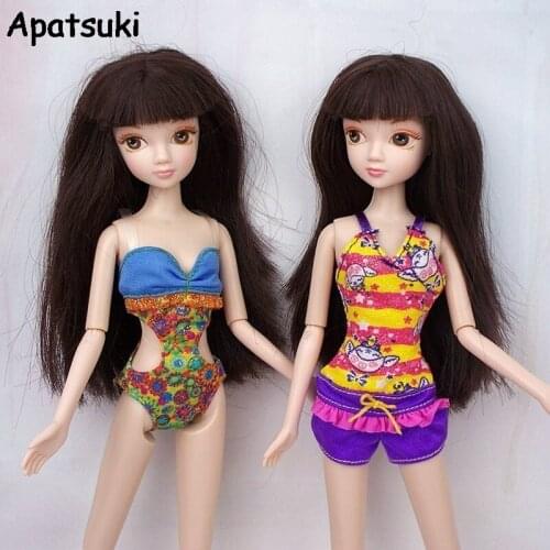 Summer Doll Accessories for Barbie Dolls Swimwear Beach Bikini Bathing Swimsuits Clothes For 1/6 BJD Doll Many Style For Choice