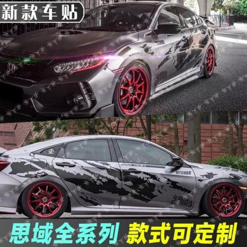 Car stickers FOR Honda tenth generation Civic 2016-2021 exterior modification custom racing decals Civic modified stickers