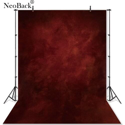 NeoBack Vinyl Cloth Burgundy Abstract Photography Backdrop Red Backgrounds Studio Portrait Photo Backdrop Wedding Backdrop