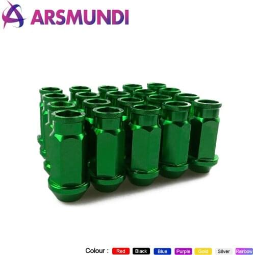 20pcs/set 50mm D1 Spec Aluminum Car Wheel Nuts M12x1.5/1.25 Racing Wheel Rims Lug Nuts with logo