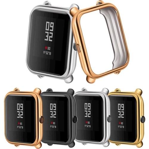 Electroplate Soft TPU Case Cover Protector for Huami Amazfit Bip Youth /Lite Watch Smart watch Protective accessories Cases #903