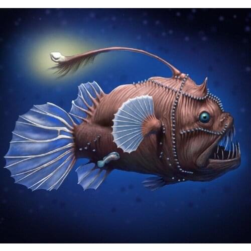 JMINE Div 5D Steampunk Fish Underwater Full Diamond Painting cross stitch kits art High Quality Animal 3D paint by diamonds
