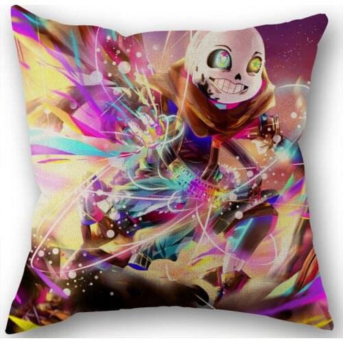 Custom Undertale Sans Pillowcase Wedding Decorative Cotton Linen Pillow Case For Home Pillow Cover 45X45(One Sides)