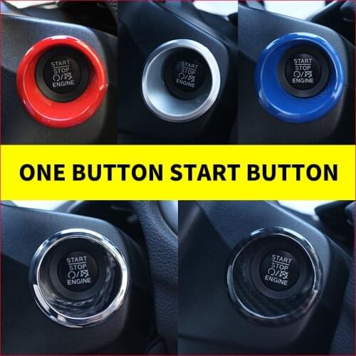A Little Change Car Ignition Switch Key Decoration Ring Circle Trim Sticker for Jeep Compass 2017 2018 Renegade 2015 - 2018