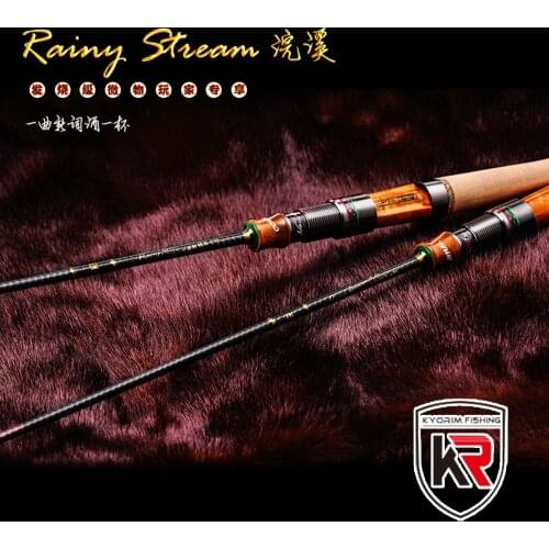2021 New KYORIM RAINY Stream Trout UL Spinning Baitcasting Rod BFS Ultra Light Carbon Cane Tilapia Fishing Gear Free Shipping