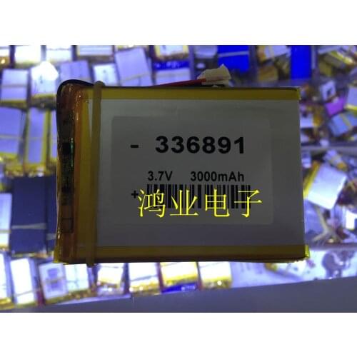New 3.7V polymer lithium battery 336891P 3000MAH mobile power Tablet PC DIY Rechargeable Li-ion Cell