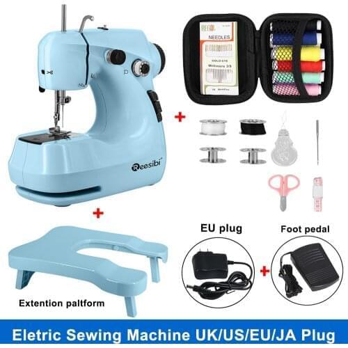 Portable Sewing Machine Mini Electric Household Crafting Mending Automatically Wound Hand sewing for Cloth Bag Toys w Led light