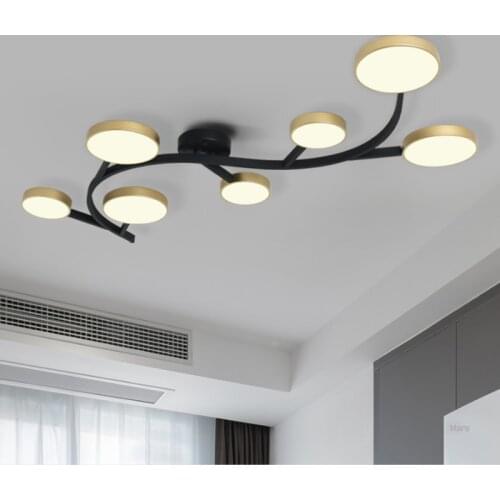 Nordic LED ceiling lamp creative personality wrought iron living room dining room lamp home simple modern bedroom lamp