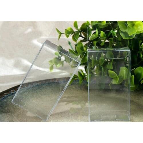 50pcs 1.5*4*7cm clear plastic pvc box packing boxes for gifts/chocolate/candy/cosmetic/crafts square transparent pvc Box