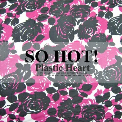 LEO&LIN Through Chemical Fiber Chiffon Dress Fabric Roses 50cm