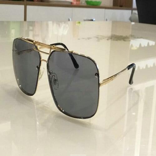 KAPELUS Sunglasses Brand Gold metal sunglasses mens big face sunglasses outdoor casual glasses
