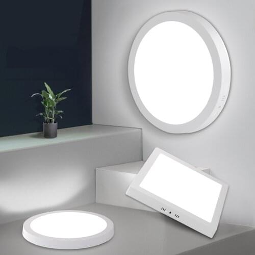 Ultra Thin LED Panel Lamp for Bedroom Surface Mounted LED Ceiling Light 6W 12W 18W 24W for Corridor Aisle Ceiling Lamp AC220V