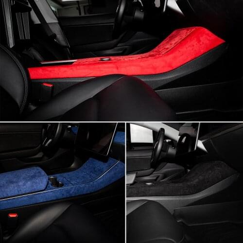 Vxvb For Tesla Model Y 2020 Accessories Protector Cover For Tesla Model 3 Protection Model Y Model3 Car Suede Side Trim Three
