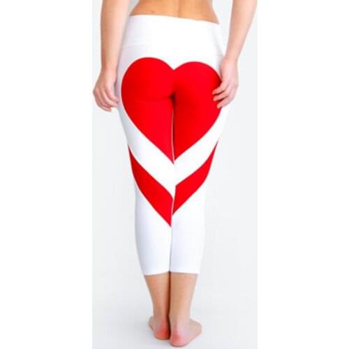 2019 new arrivals sexy peach butt red black panelled spliced high waist pencil pants leggings