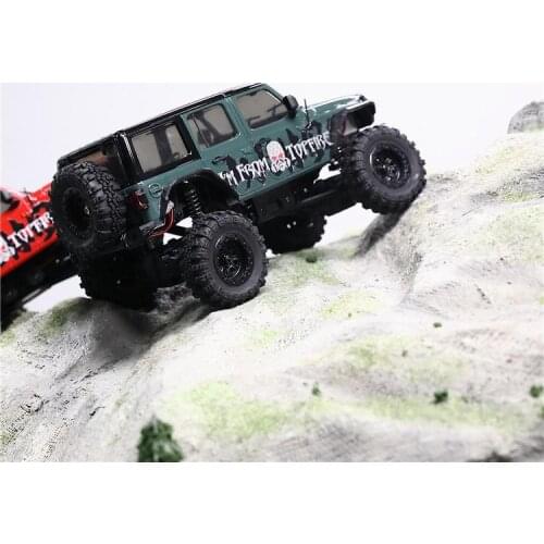 1/24 I'M FROMTOPFIRE Mini climbing car RC professional off-road electric four-wheel drive remote control car model Wrangler JLJK