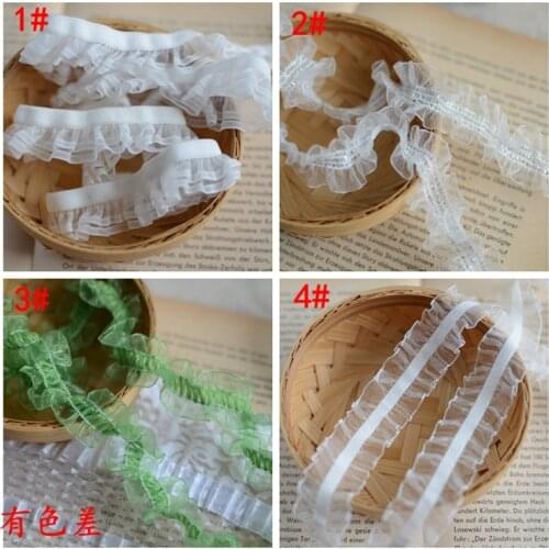 1 / meter stretch lace accessories lace doll lace ruffle gauze