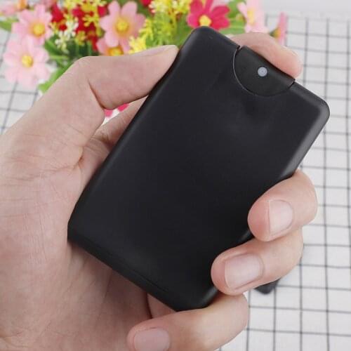 10pcs/lot New Design Card Shape 20ml White Plastic Cosmetic Perfume Spray Bottle Container Refillable Bottle Makeup Tools