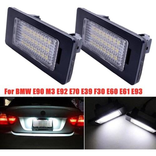 2x 24 LED License Plate Number Lights For BMW E90 M3 E92 E70 E39 F30 E60 E61 E93