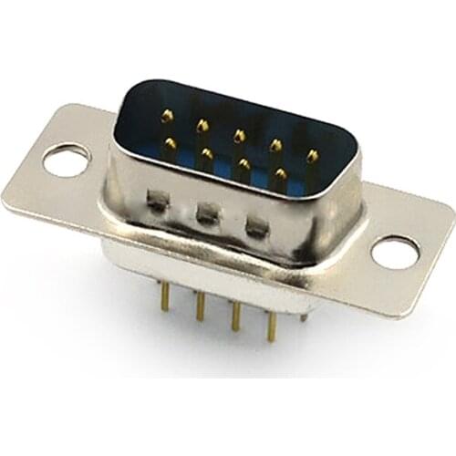 4pcs D-SUB DMS-9P Connector Male Needle Terminal Pin Welded Serial Port DP Connector Gold-plated