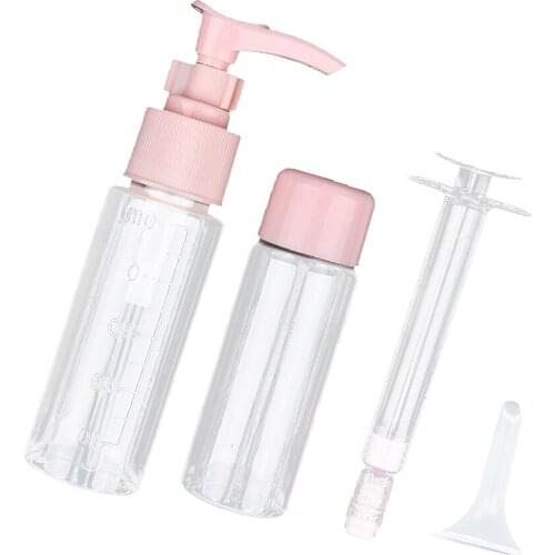 4 Pcs Empty Refillable Cosmetic Containers Round Glass Jars for Lotion Oils Travel