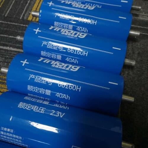 6pcs LTO 66160 2.4v 40Ah Lithium Titanate Battery Cell 2.3v 66160 10C 400A 66210 for Diy Pack 12v 14.4v Power Long Cycle Life