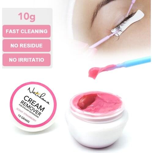 NATUHANA Eyelash Extension Glue Remover Quick Unloading Adhesive Professional Gentle Safe False Eye lashes Makeup Removers Tools
