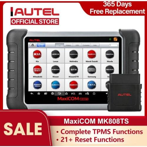 Autel MaxiCOM MK808TS OBD2 Bluetooth Scanner Automotivo Car Diagnostic Scan Tool OBD 2 Programing TPMS Sensor PK MK808 MP808TS