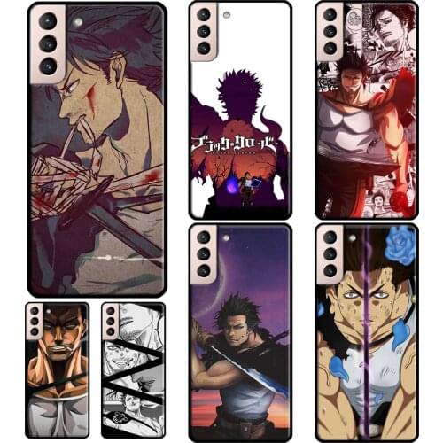 Yami Sukehiro Black Clover Case For Samsung Galaxy S20 FE S9 S8 S10 S20 Plus Note 10 Note 20 S21 Ultra Phone Cover