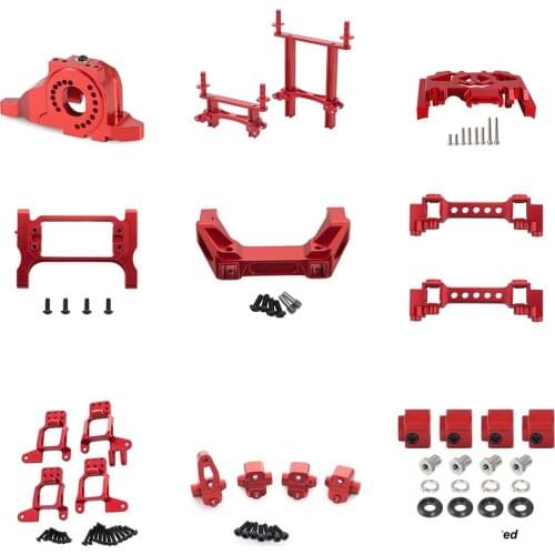 TRX-4 Aluminum Alloy Bumper Mount Servo Stand Motor Heat Sink Base Gearbox Mount Base for 1/10 RC Crawler Traxxas TRX4 Defender