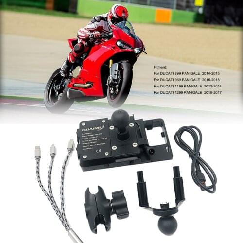 For Ducati 899 959 1199 1299 PANIGALE 2012-2018 2014 2015 2016 2017 Motorcycle USB Mobile Phone Bracket GPS Navigation Bracket