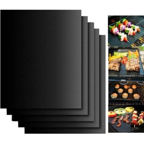 BBQ Grill Mat Barbecue Outdoor Baking Non-stick Pad Reusable Cooking Plate 40 * 33cm For Party PTFE Grill Mat Accessories