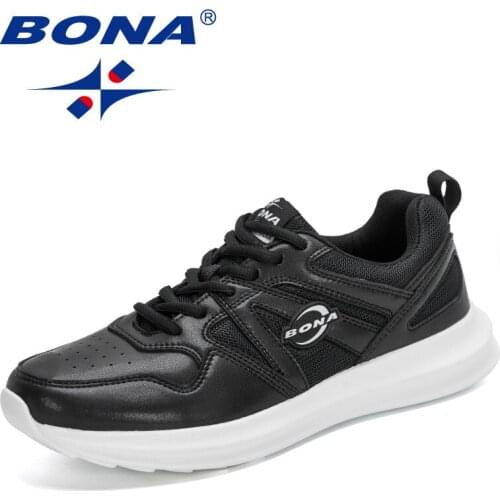 BONA 2020 New Designers Classic Men Sneakers Fashion Man Casual Shoes Outdoor Walking Shoes Masculino Light Zapatillas Hombre