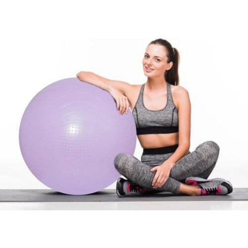 Yoga Ball Soft Thick Exercise Pilates Ball For Woman Gym Home Fitness Equipment Ball With Inflation Pump Pilates Accessories