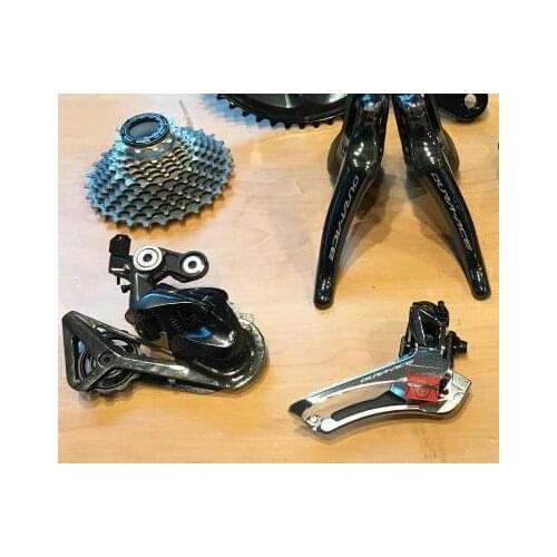 DURA ACE R9100 groupset 2*11s shift brake lever + rear derailleur + front derailleur + cassette + chain road bike 28T