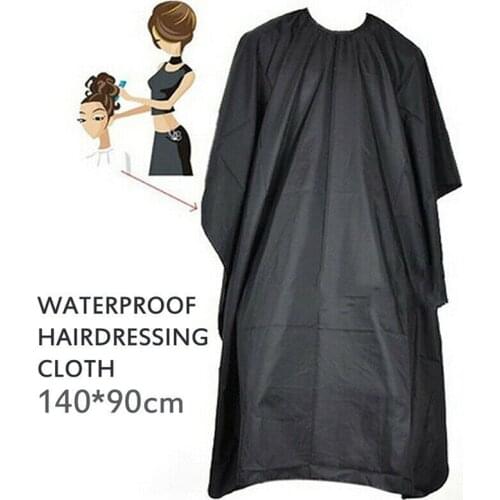 Black Hairdressing Cape Professional Hair-Cut Salon Barber Cloth Wrap Protect Gown Apron Waterproof Cutting Gown Hair Cloth Wrap