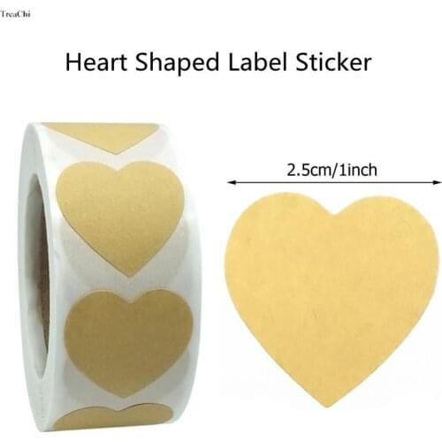Love Stickers Seal Labels Sticker Heart Shaped Kcraft Gift for Envelope Jewelry Box 1 Inch Scrapbooking Thanksgiving 100-1000Pcs