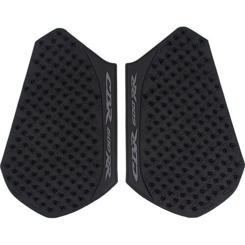 Black Motorcycle Tank Pad Anti Slip Grips Stickers Knee Grip Protector Accessories for Honda CBR600RR 13-16