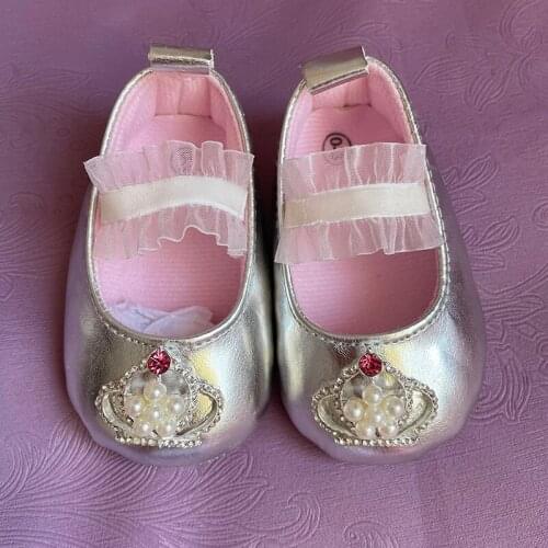 Baby shoes First walke girls shoes Pink flower princess shoes Infant Ribbon Princess Shoes butterfly knot Baby hair band 0-1Y