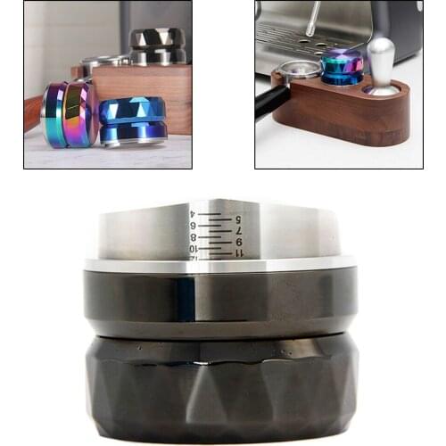 Stainless Steel Coffee Press Powder Press Powder Hammer Flat Powder 58.35mm Pressure Filler Tamper Coffee Bean