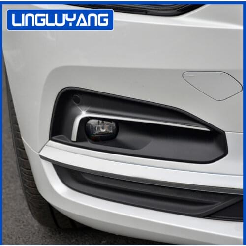 For volvo S90 front fog lamp frame trim 2021 model body front lip trim stainless steel chrome trim
