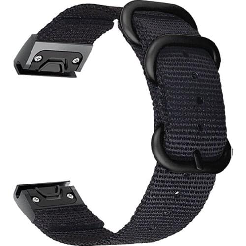 26mm Quick Fit Watchband For Garmin Fenix 5X Plus 6X Pro 3 3HR TACTIX DELTA Accessories Nylon Canvas Watchband For Garmin Enduro